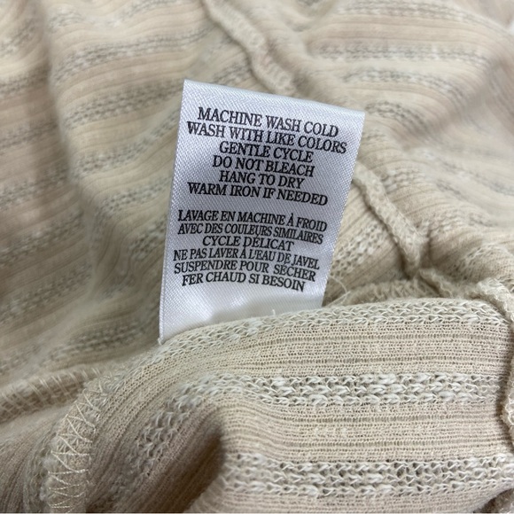 Others Follow cute ruffle cream stripe crop top tank top. Size small - Picture 8 of 8